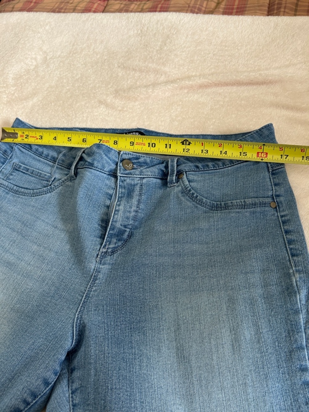 d. jeans Medium Blue Skinny Jeans with Embroidered Ankles - Picture 4 of 6